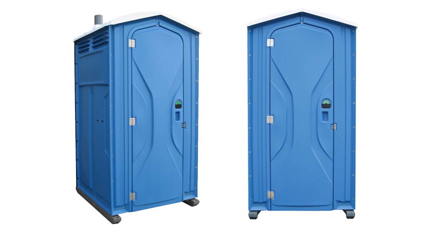 Long-term porta potty units on site in Russellville, Arkansas